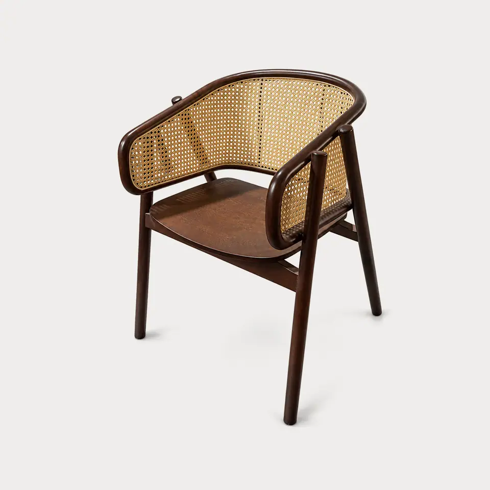 Calder Cane Barrel Armchair