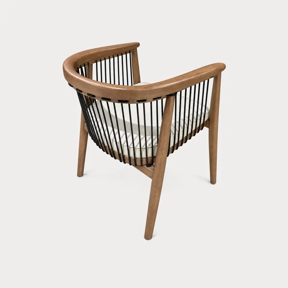 Whitlock Cord-Spindle Armchair view 2